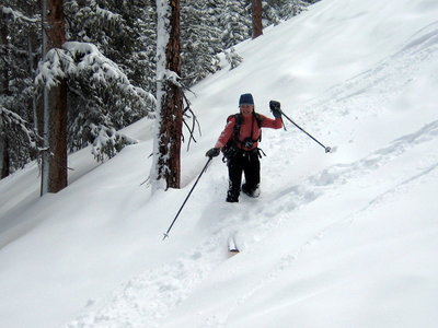 Headed back to the hut.