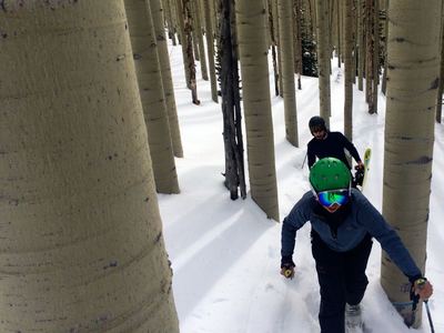 It's a pretty easy cruise up Golden Peak