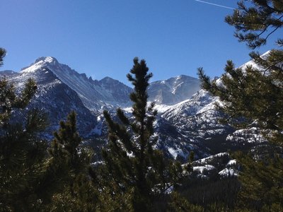 Beautiful view of Glacier Gorge. You can see Spearhead tucked a way up there.