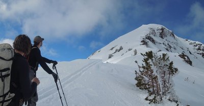 Looking South toward the summit of Mount Blackmore along the North Ridge