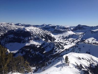 Looking south from near Elephant mtn. into the basin.