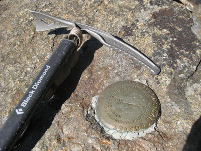 USGS Survey marker atop Mount Black