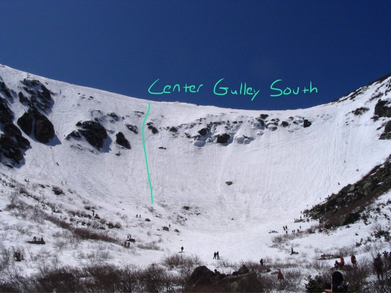 Center Gulley South from the Ravine Floor