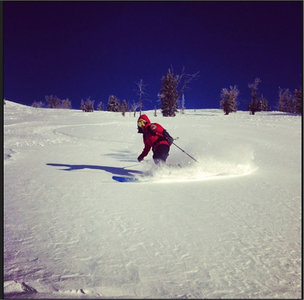L-Mack drops the knee up high in the bowl.