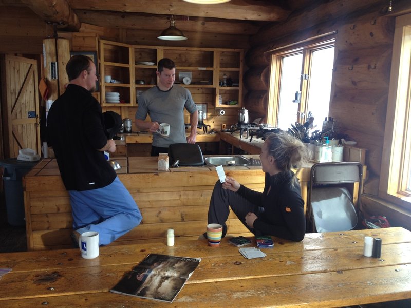 Morning coffee at Francie's. A beautiful cabin everyone should enjoy.