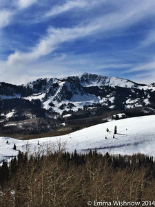 Looking at the chutes at Deer Valley