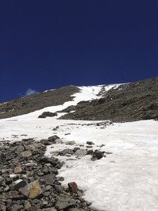 Cristo couloir in June 2013
