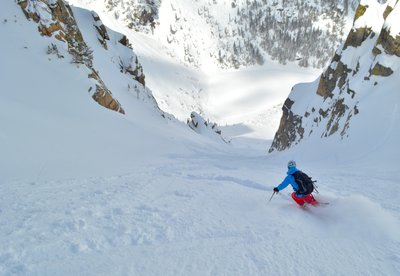 Skiing in the Rocky Mountains