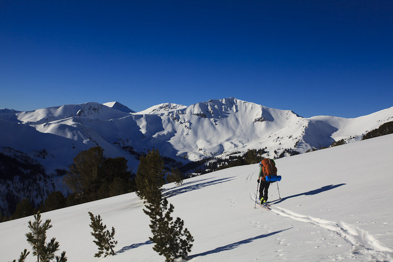 Looking towards Sentinel Peak and wishing we had more time to ski. (Photo Credit: Camrin Braun)