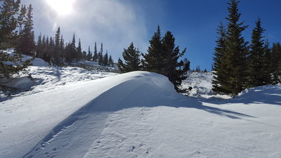 Fun wind lips in Lost Lake Gully