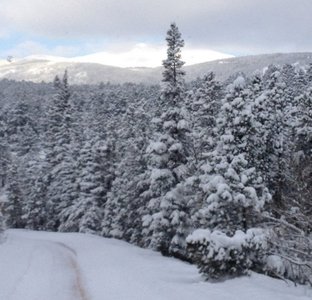 Looking back down where we came from on the Klondike Ascent.