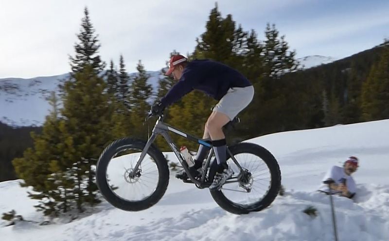 Another attempt at fat bike jumping!