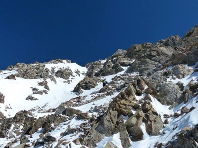 Looking up to the top out.