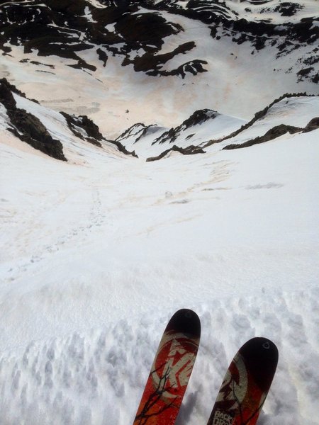 The top of Dead Dog Couloir.