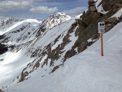 Looking down into the entrance to North Pole.