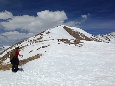 Looking up the second segment of the hike towards Little Lenawee Peak.