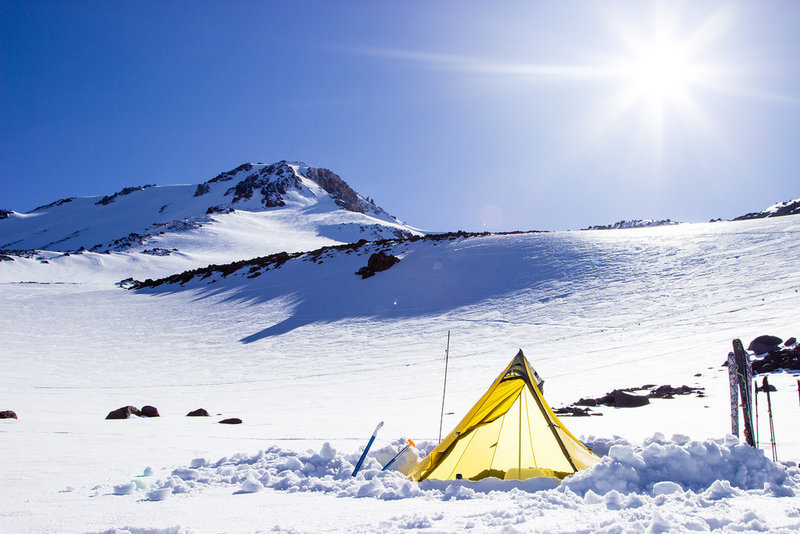 Base camp on Mt. Shasta.