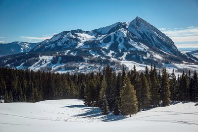 The view of Mt. Crested Butte from the meadow on Snodgrass is sublime.