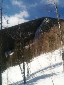 As you're skinning up, you'll get a view of the J Chute.