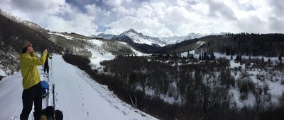 Mount Sneffels is simply omnipresent for the duration of this approach.