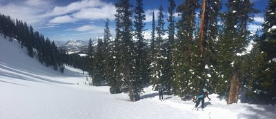 Don't forget to turn around and enjoy the view near the top of Anthracite Ridge.