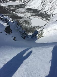 This is looking down Les Couloir Des Légend.
