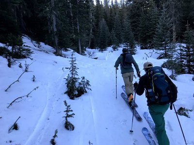 Early morning stroll up the main ascent trail at Hidden Valley.