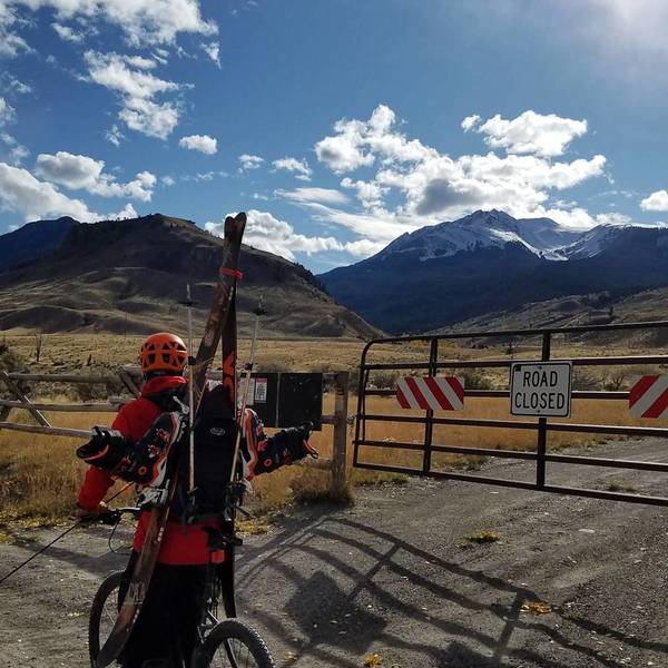 Biking Greatly Speeds up the ascent and final descent. Electric in the Background