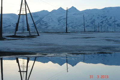 Another long view of the destination.