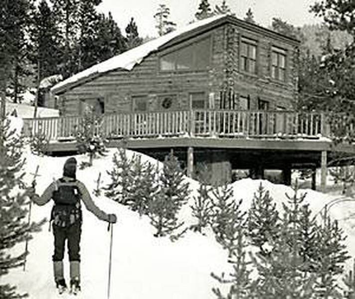 Old photo of Vance's Cabin