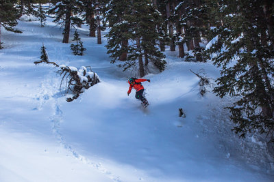 Rj Francis @_yourmyboyblue rippin the Hidden Chute, March 2015