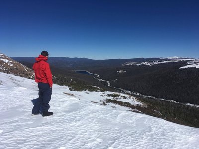 Looking towards Joe Wright Reservoir from south diamond.