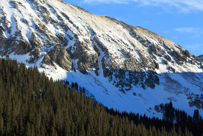 Crowl's Couloir on West Simpson's northwest face