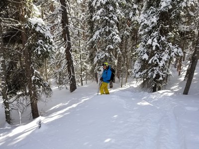 Heading toward Second Creek