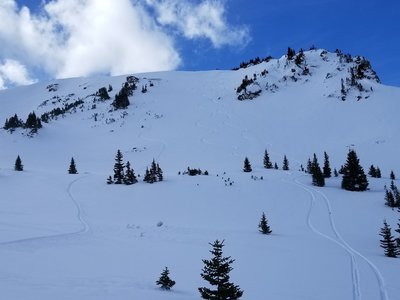 Picture of the Hidden Knoll after dropping in 2/10/2018