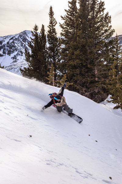 March 7, 2018 ~ thin snowpack in the Taos range