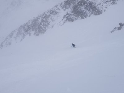 Dropping the North Chute on Russell