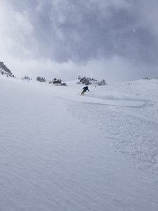 Bottom of the Y Chute on the Hidden Knoll