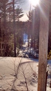 Looking down the Line from the very top of the hill