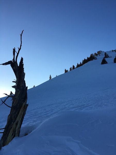 Starting to climb up the steep section to reach the submit Summit.