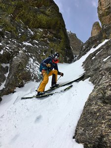 The skiing gets a little tight at times.