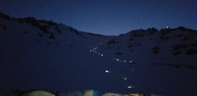 4am shot of the approach to Red Banks. Photo by C. Samuels