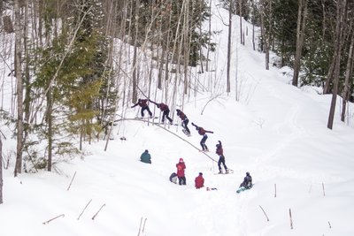 Calvin with the board slide.