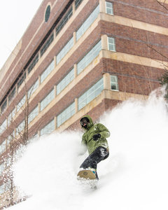 Simon Eddy enjoying Michigan Tech on campus living.