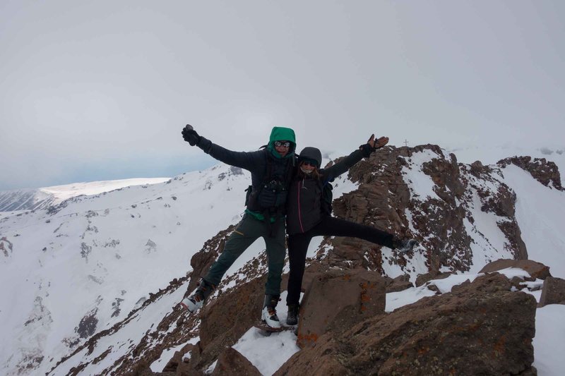 On the Summit of Aragats