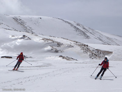 The slopes of Aragats