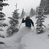 Kevin Gillest skiing The Shoulder - Line A, Nov 23rd 2018