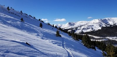 Looking back at the approach for Roberts Creek