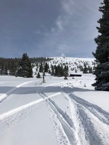Looking up towards Baldy