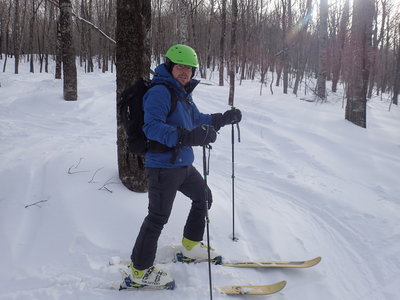 George Grzyb taking a breather.